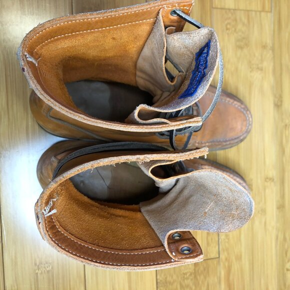 Vintage Workboots Lineman Mens 8 Womens 9 9.5 Leather Laces Work USA - Picture 8 of 11